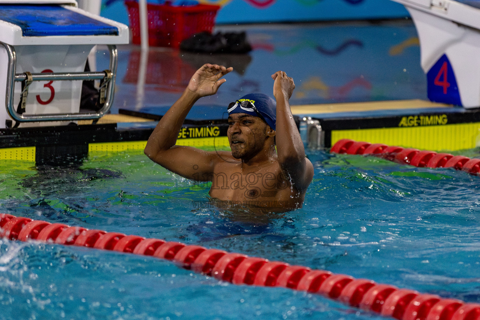 Day 2 of National Swimming Competition 2024 held in Hulhumale', Maldives on Saturday, 14th December 2024. Photos: Hassan Simah / images.mv