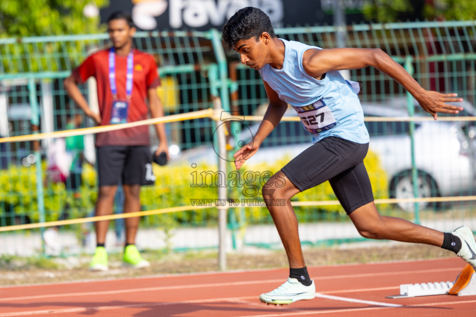 Day 4 of MWSC Interschool Athletics Championships 2024 held in Hulhumale Running Track, Hulhumale, Maldives on Tuesday, 12th November 2024. Photos by: Ismail Thoriq / Images.mv