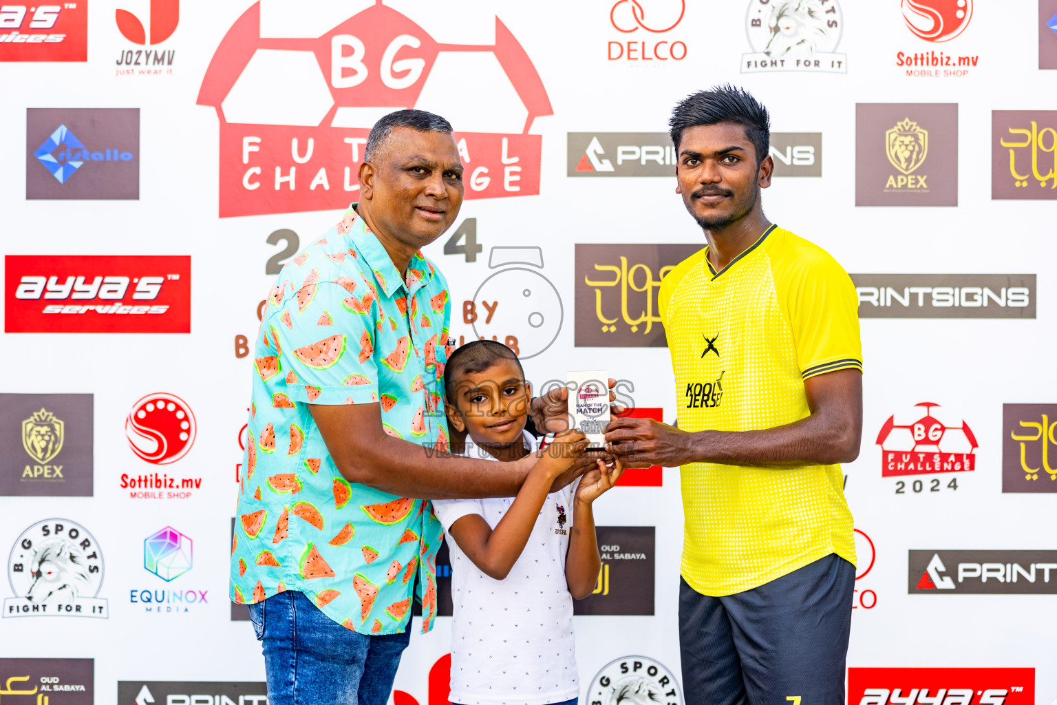 Nova SC vs Xephyrs in Day 5 of BG Futsal Challenge 2024 was held on Saturday, 16th March 2024, in Male', Maldives Photos: Nausham Waheed / images.mv