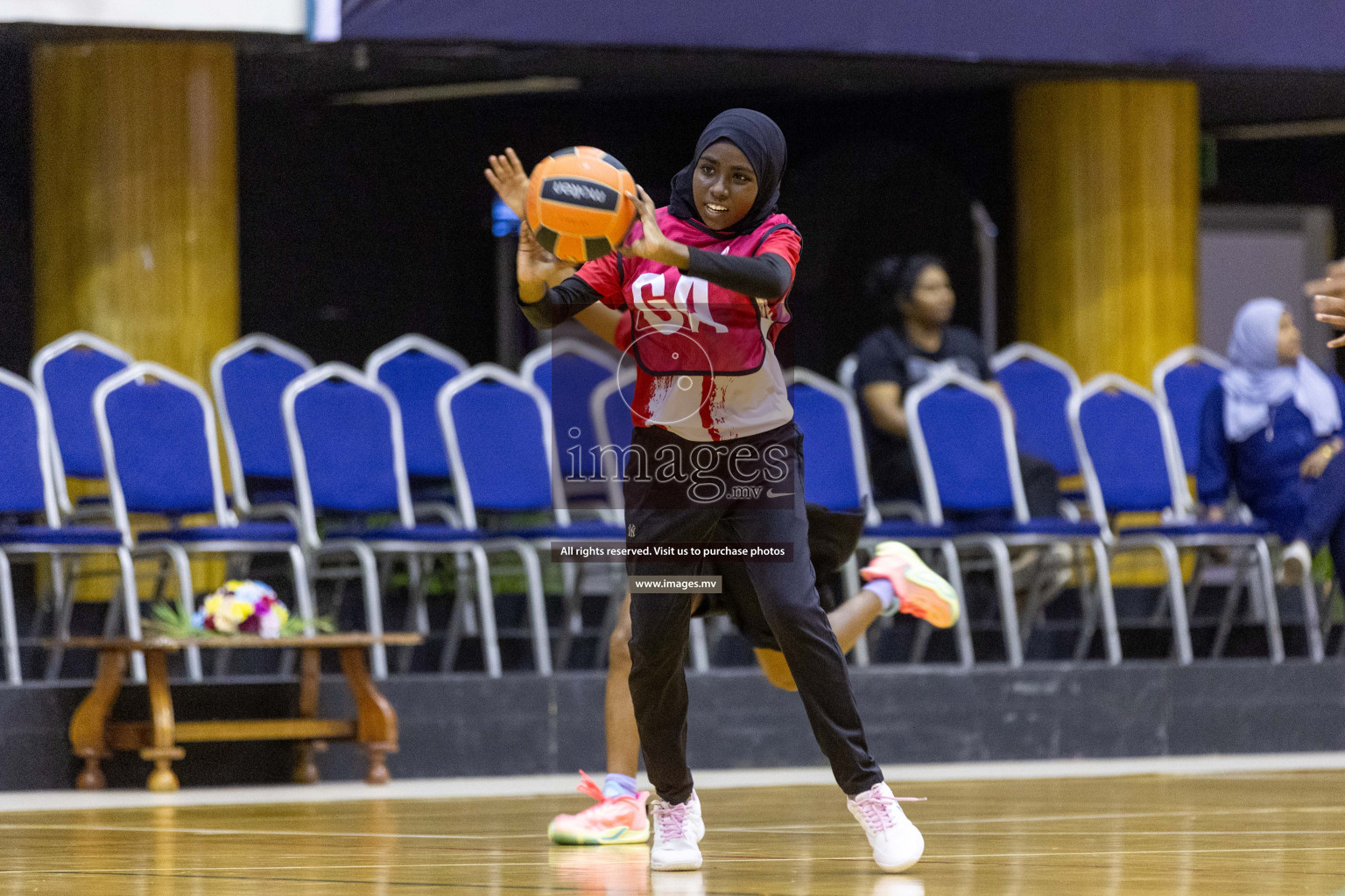 Day7 of 24th Interschool Netball Tournament 2023 was held in Social Center, Male', Maldives on 2nd November 2023. Photos: Nausham Waheed / images.mv