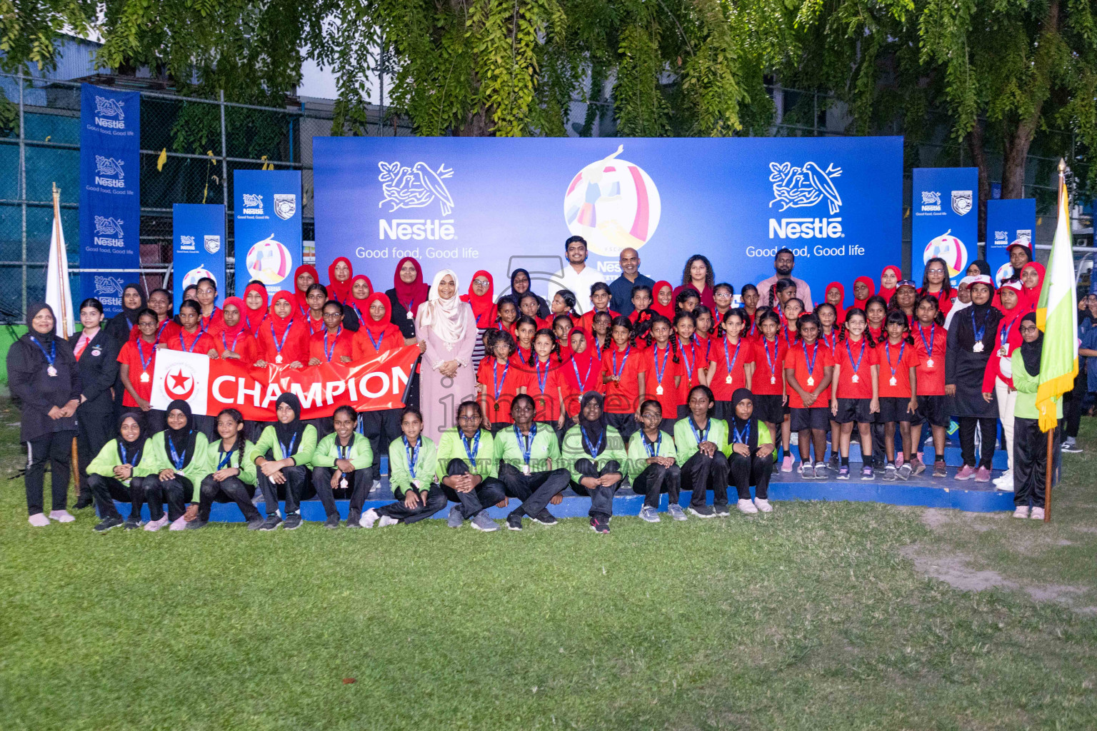 Day 3 of Nestle' Kids Netball Fiesta 2023 held in Henveyru Stadium, Male', Maldives on Saturday, 2nd December 2023. Photos by Nausham Waheed / Images.mv