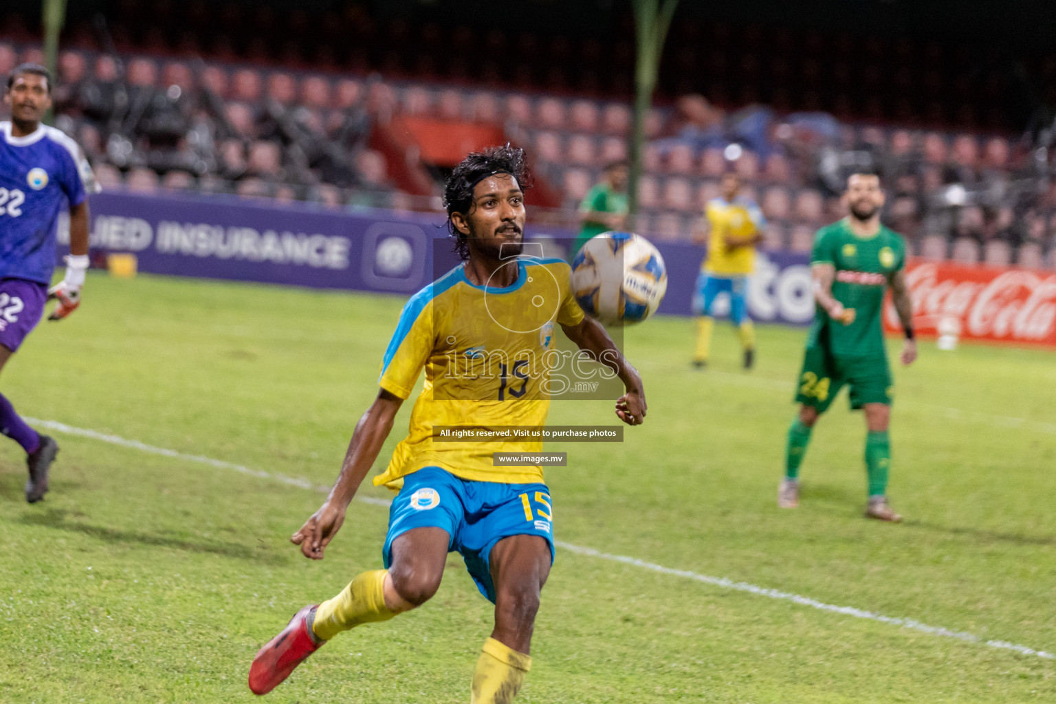 Club Valencia vs Maziya SRC in Ooredoo Dhivehi Premier League 2021/22 on 06 July 2022, held in National Football Stadium, Male', Maldives