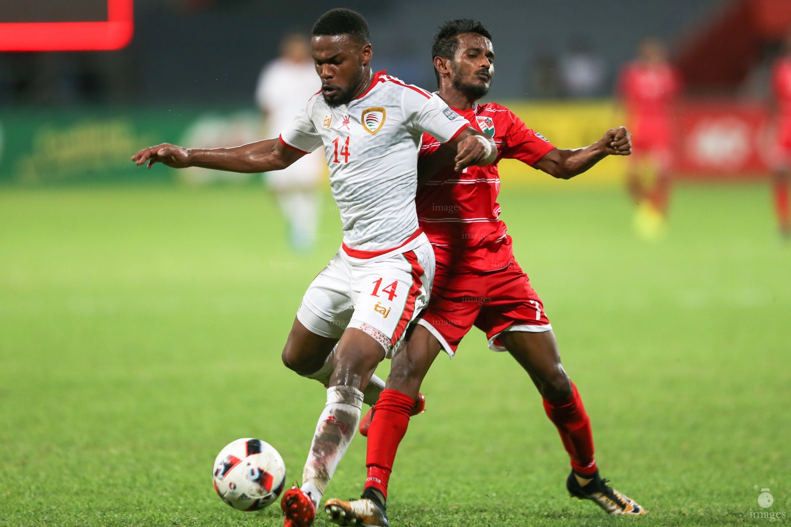 Asian Cup Qualifier between Maldives and Oman in National Stadium, on 10 October 2017 Male' Maldives. ( Images.mv Photo: Abdulla Abeedh )