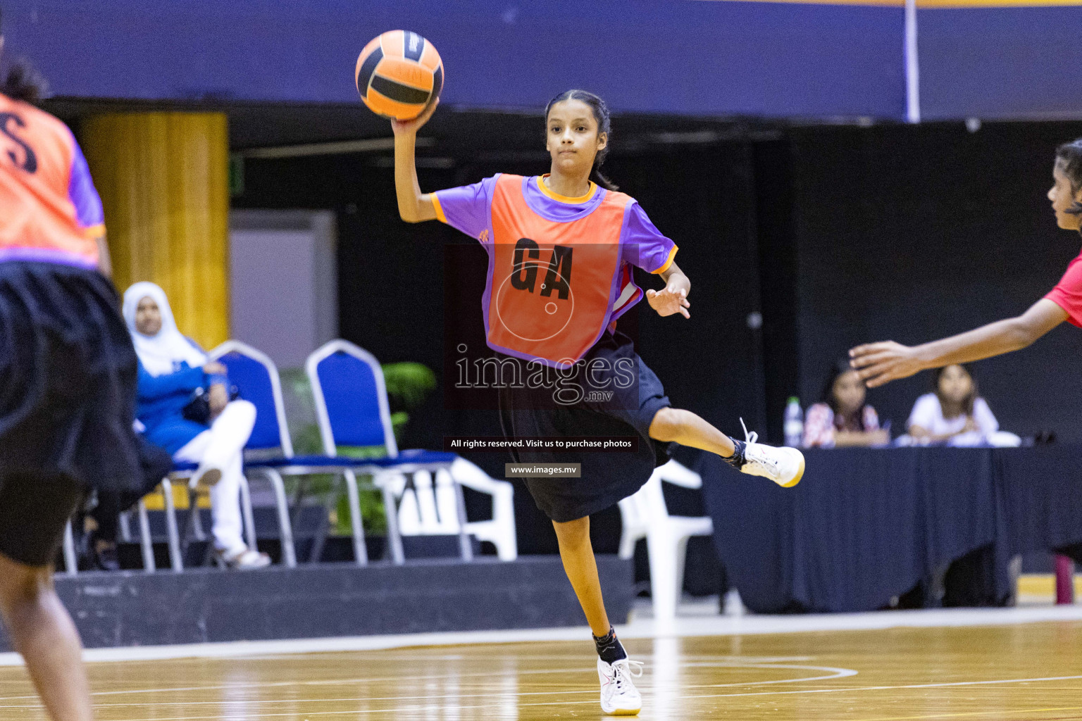 Day 11 of 24th Interschool Netball Tournament 2023 was held in Social Center, Male', Maldives on 6th November 2023. Photos: Nausham Waheed / images.mv