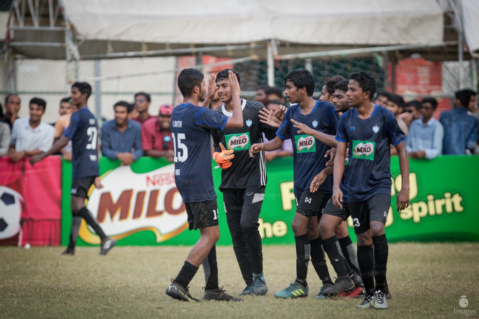 BAEC vs VIHS in the Milo Inter-school U18 Football 2018 on 23rd March 2018