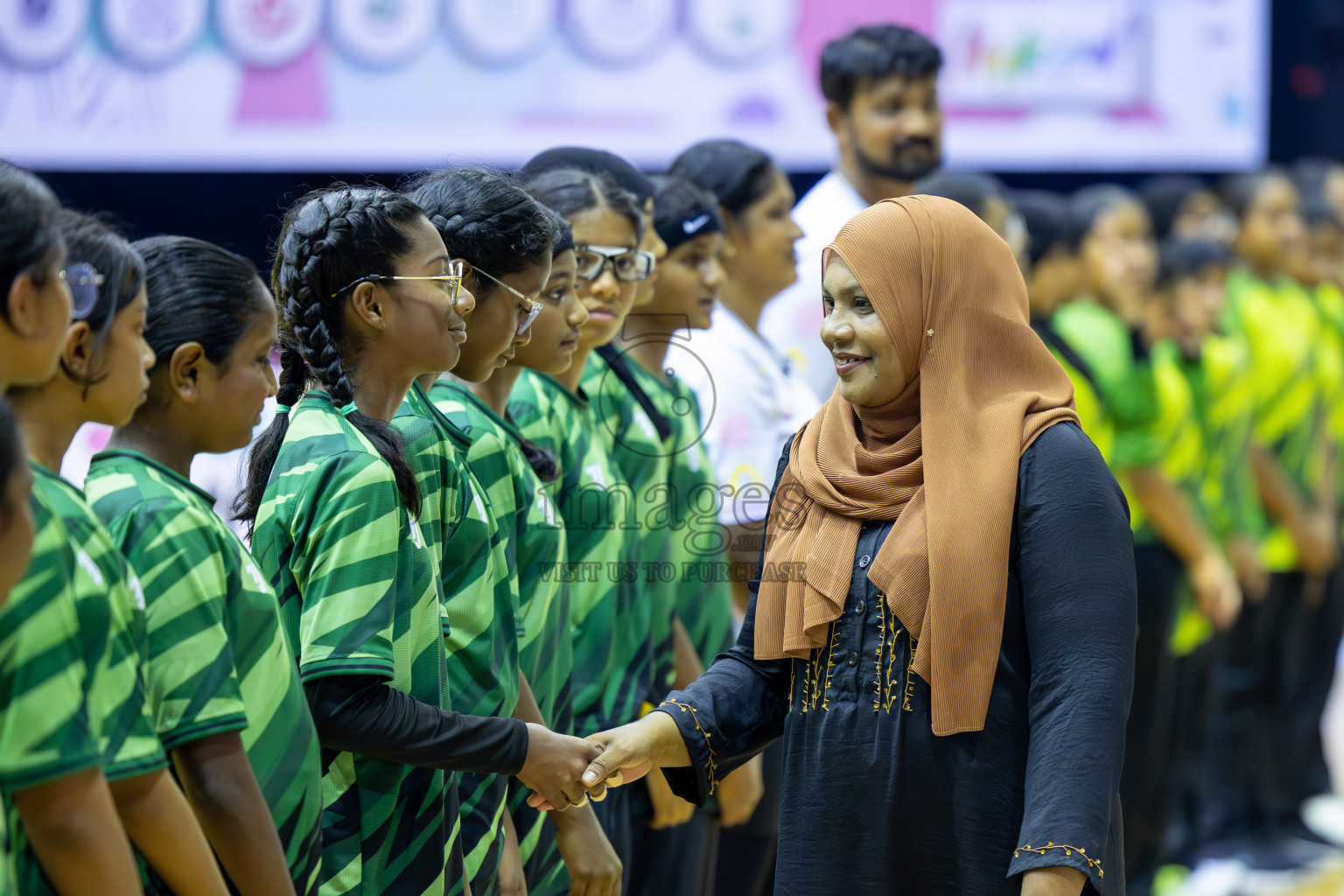 Day 15 of 25th Inter-School Netball Tournament was held in Social Center at Male', Maldives on Monday, 26th August 2024. Photos: Mohamed Mahfooz Moosa / images.mv