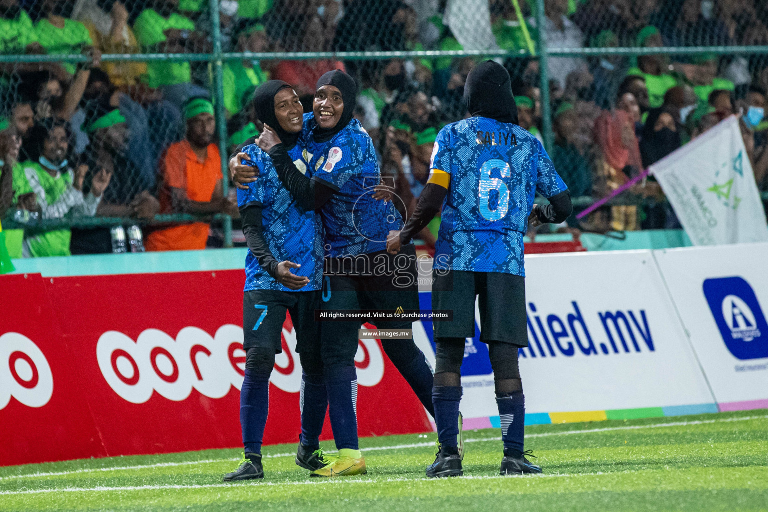 orts Limited vs WAMCO - in the Finals 18/30 Women's Futsal Fiesta 2021 held in Hulhumale, Maldives on 18 December 2021. Photos by Shuu Abdul Sattar