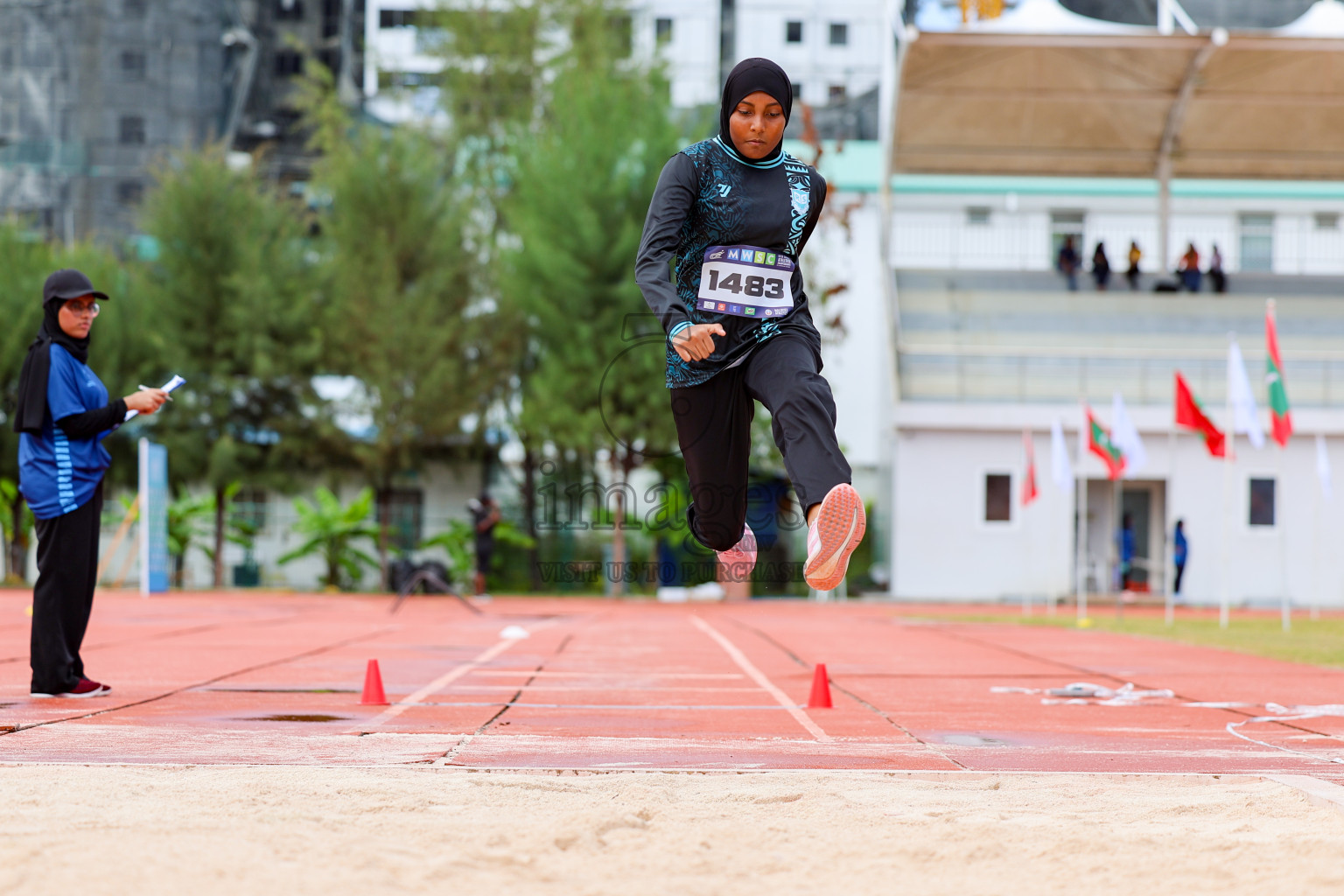 Day 1 of MWSC Interschool Athletics Championships 2024 held in Hulhumale Running Track, Hulhumale, Maldives on Saturday, 9th November 2024. 
Photos by: Ismail Thoriq, Hassan Simah / Images.mv