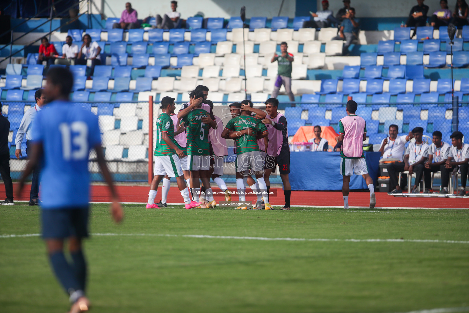 Bangladesh vs Maldives in SAFF Championship 2023 held in Sree Kanteerava Stadium, Bengaluru, India, on Saturday, 25th June 2023. Photos: Nausham Waheed, Hassan Simah / images.mv