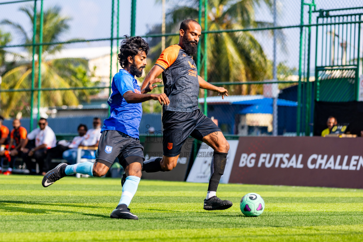 FC Calms vs FC Calms Blue in Day 7 of BG Futsal Challenge 2024 was held on Monday, 18th March 2024, in Male', Maldives Photos: Nausham Waheed / images.mv