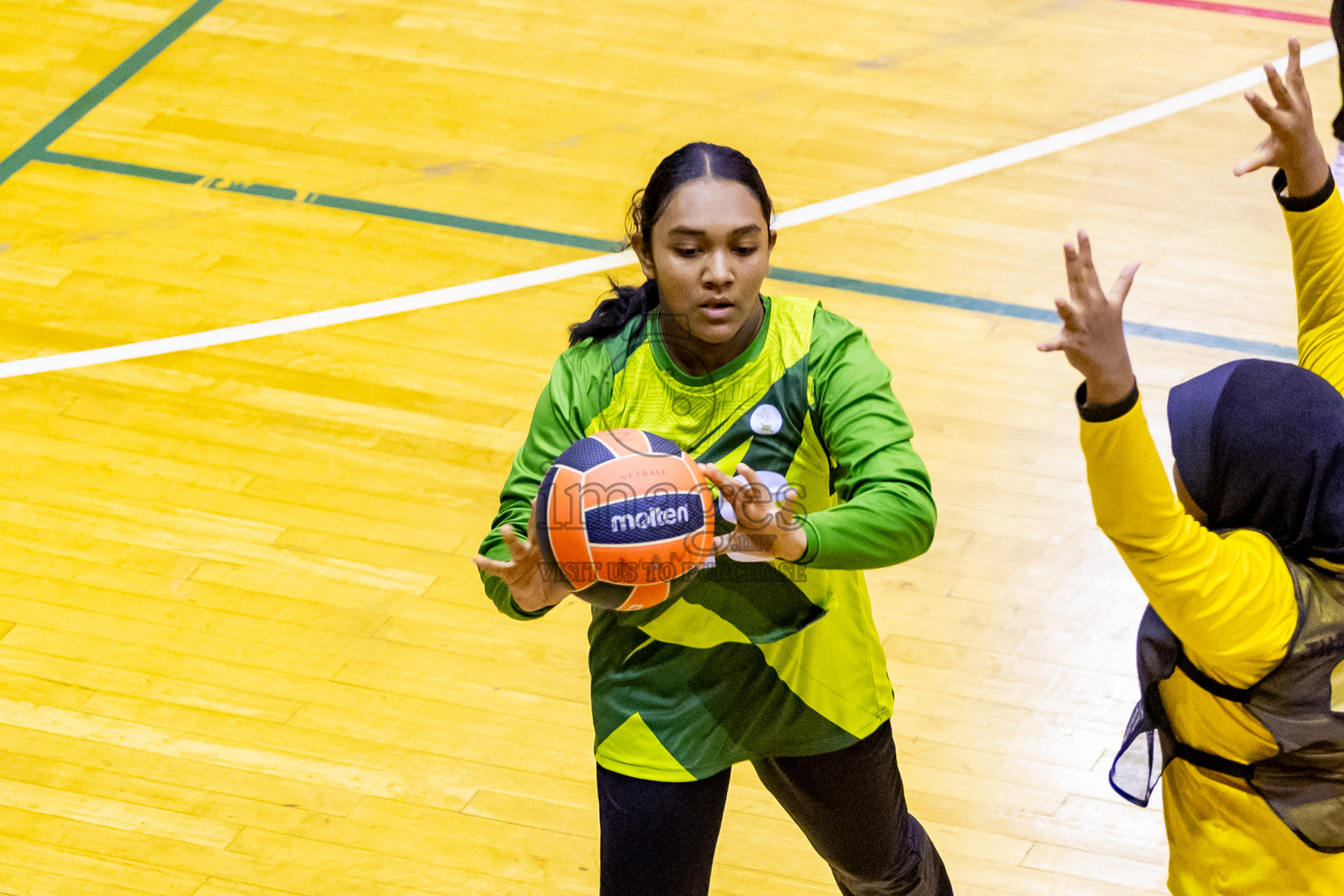 Day 13 of 25th Inter-School Netball Tournament was held in Social Center at Male', Maldives on Saturday, 24th August 2024. Photos: Nausham Waheed / images.mv