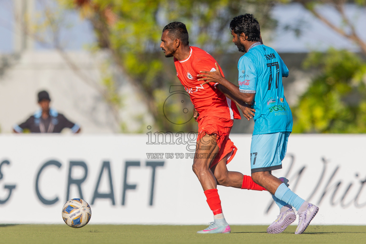 Semi Finals Match 01 Irumathi FC VS CC Sports Club in Day 7 of Eydhafushi Cup 2025 held in Eydhafushi Football Stadium at B. Eydhafushi, Maldives on Friday, 12th September 2025. Photos: Arif Rasheed / images.mv
