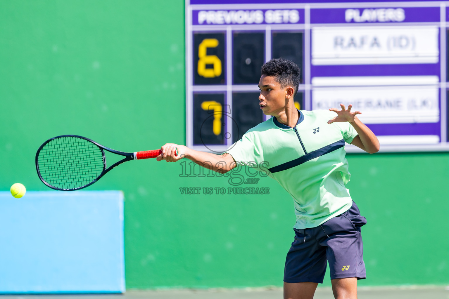 Day 8 of ATF Maldives Junior Open Tennis was held in Male' Tennis Court, Male', Maldives on Thursday, 19th December 2024. Photos: Nausham Waheed/ images.mv