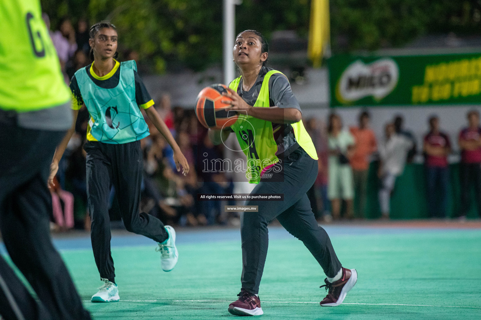 Final of 20th Milo National Netball Tournament 2023, held in Synthetic Netball Court, Male', Maldives on 11th June 2023 Photos: Nausham Waheed/ Images.mv