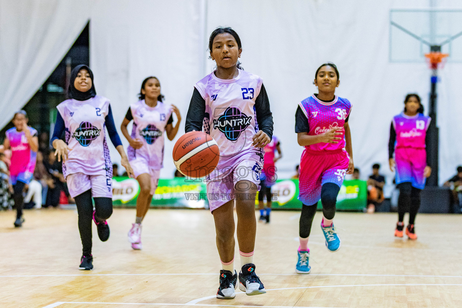 Day 3 of Milo 5 x 5 Junior Challenge 2025 - Basketball tournament held in Basketball Training Center, Male', Maldives on Saturday, 11th October 2025. Photos by: Nausham Waheed, Areef Adam / Images.mv