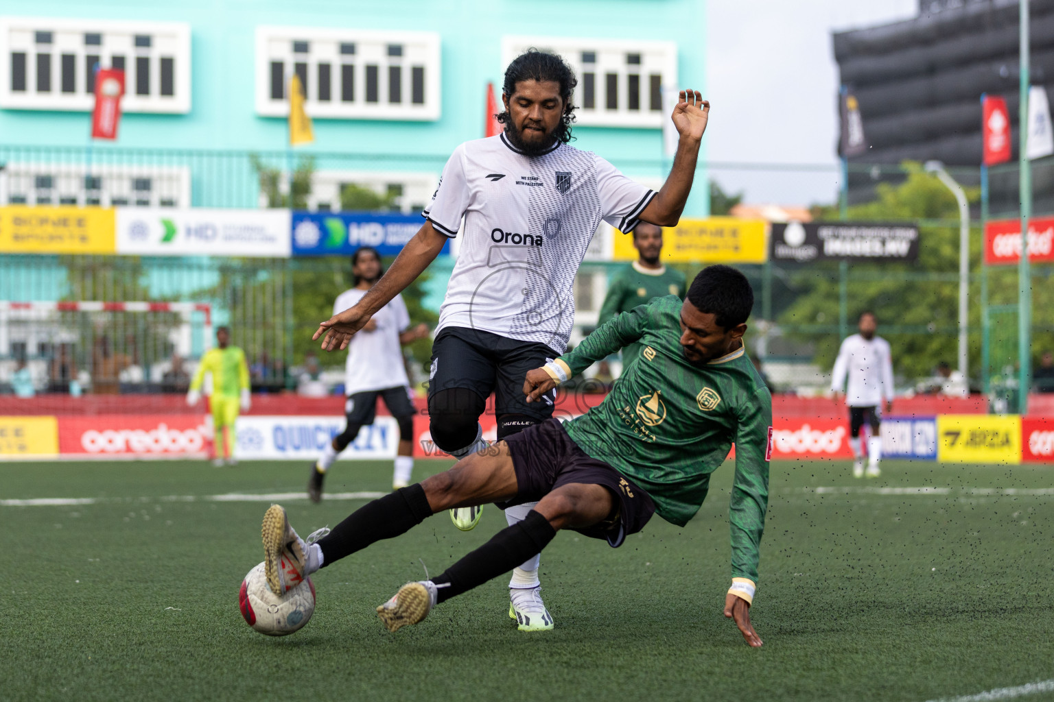 Sh. Lhaimagu VS Sh. Feevah in Day 12 of Golden Futsal Challenge 2024 was held on Friday, 26th January 2024, in Hulhumale', Maldives Photos: Nausham Waheed / images.mv