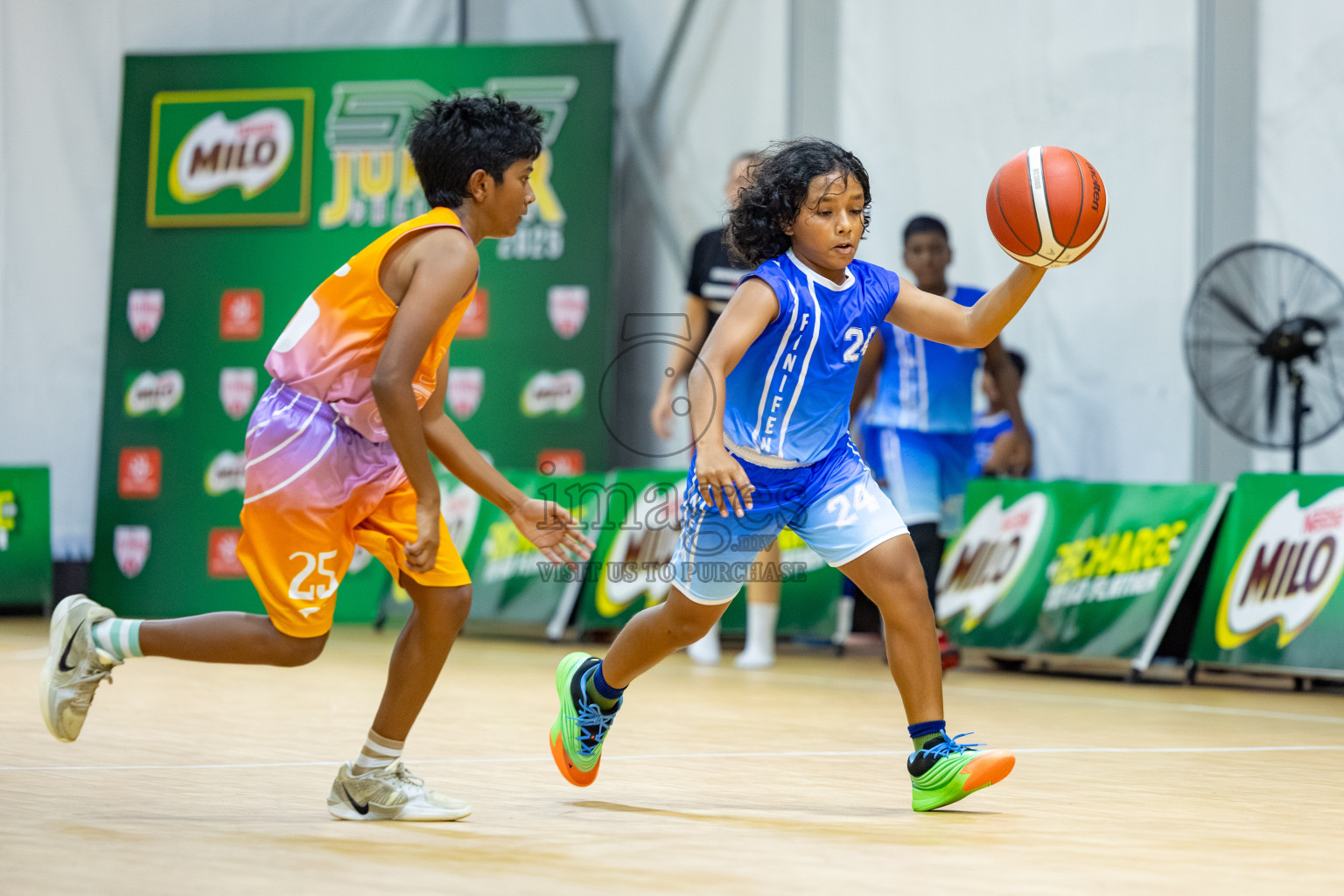 Milo 5 x 5 Junior Challenge 2025 - Basketball tournament held in Basketball Training Center, Male', Maldives on Thursday, 09th October 2025. 
Photo by: Hassan Simah / Images.mv