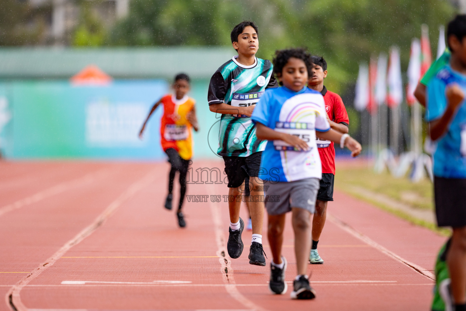 Day 3 of MWSC Interschool Athletics Championships 2024 held in Hulhumale Running Track, Hulhumale, Maldives on Monday, 11th November 2024. 
Photos by: Hassan Simah / Images.mv