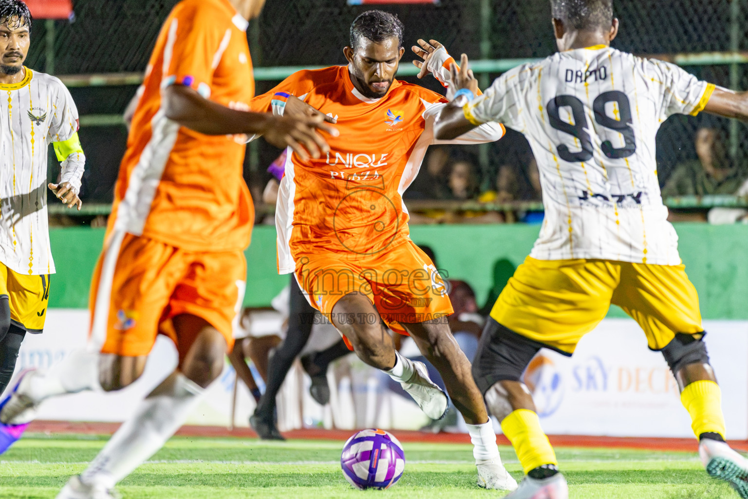 Day 5 of NMC - MYM Futsal Challenge 2026 held in N. Miladhoo, Maldives on Sunday, 25th August 2026. Photos By: Mohamed Shavir Rasheed / images.mv
