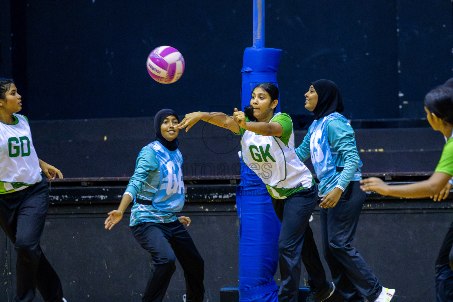 Day 3 of Inter-School Netball Tournament 2025 was held in Social Center Indoor Hall on Monday, 20th October 2025. Photos: Ismail Thoriq / images.mv