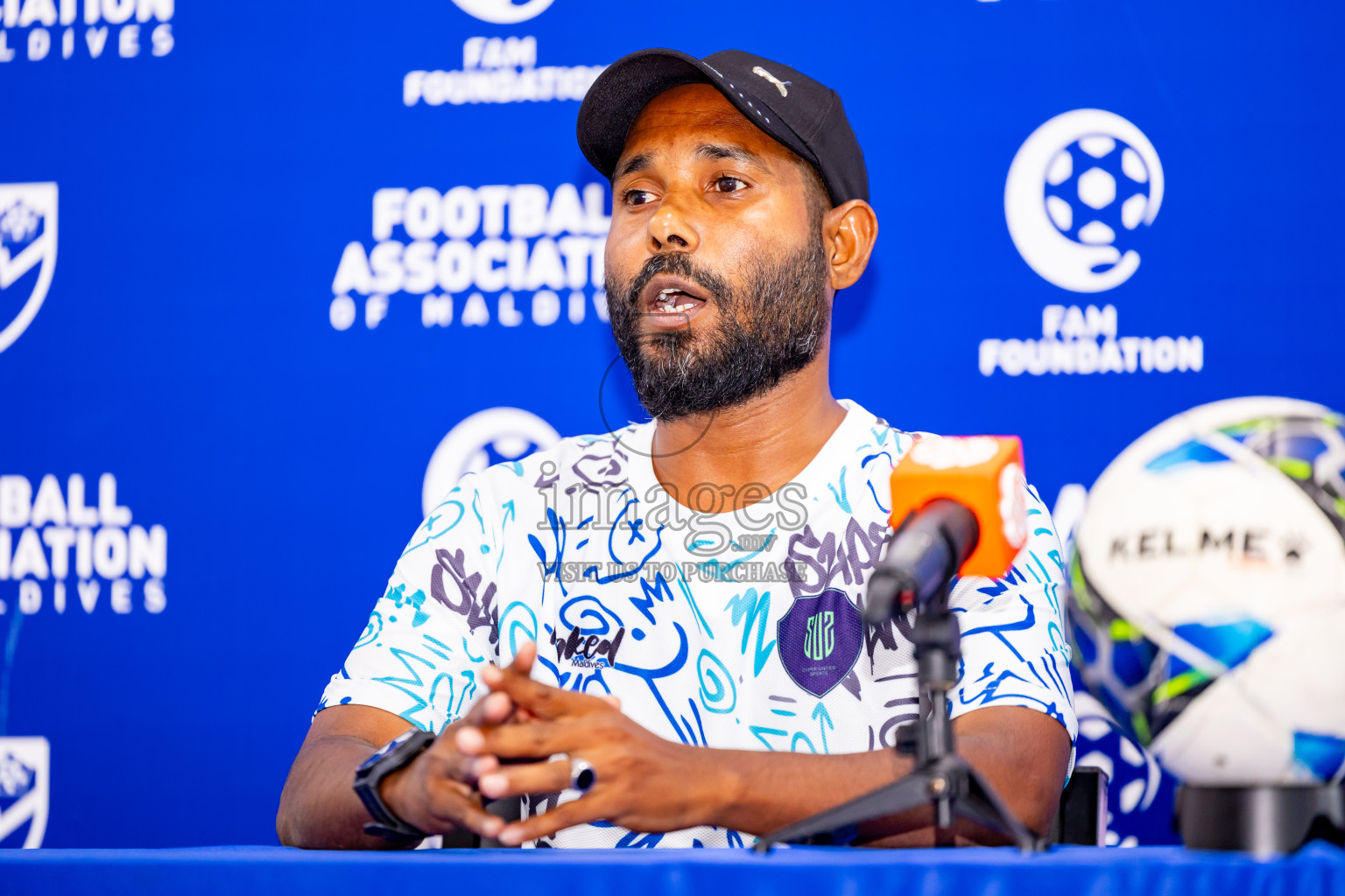 Final Pre-Match Press of Under 19 Youth Championship 2024 was held at National Stadium in Male', Maldives on Sunday, 30th June 2024. Photos: Nausham Waheed / images.mv