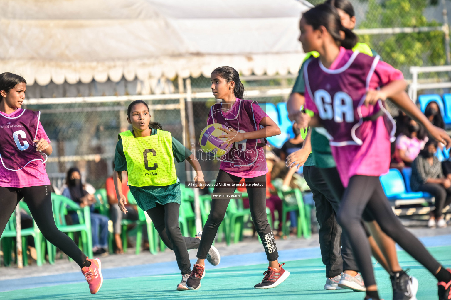 Day2  of Junior Netball Championship 2022 on 5 March 2022 held in Male', Maldives. Photos by Nausham Waheed.