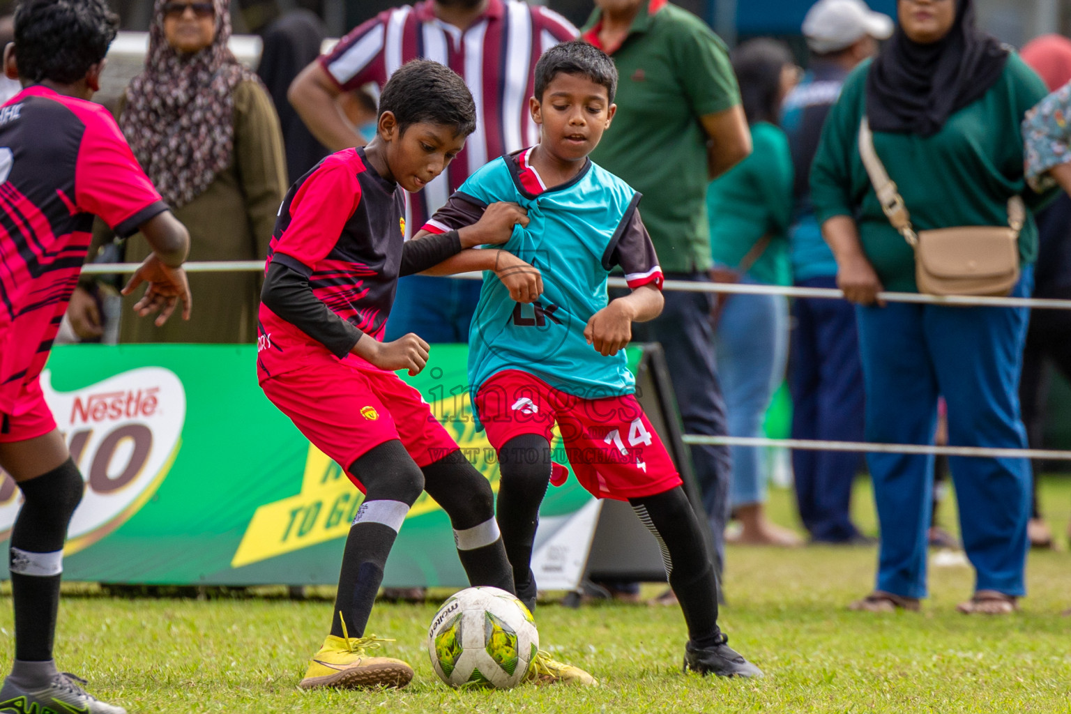 Day 1 of MILO Academy Championship 2024 - U12 was held at Henveiru Grounds in Male', Maldives on Thursday, 4th July 2024. Photos: Shuu Abdul Sattar / images.mv