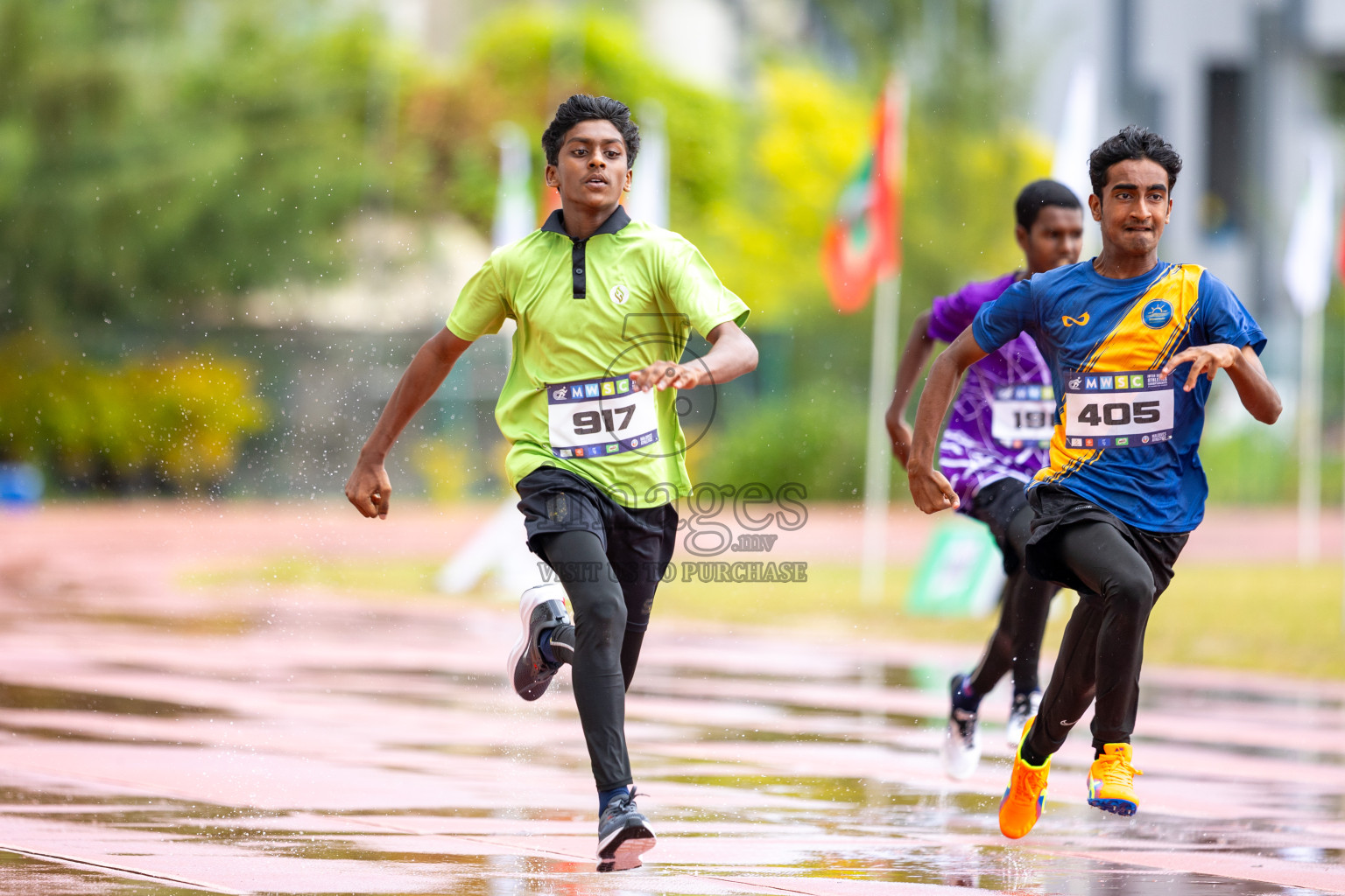 Day 1 of MWSC Interschool Athletics Championships 2024 held in Hulhumale Running Track, Hulhumale, Maldives on Saturday, 9th November 2024. 
Photos by: Ismail Thoriq / images.mv