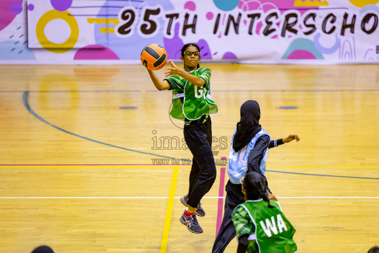 Day 6 of 25th Inter-School Netball Tournament was held in Social Center at Male', Maldives on Thursday, 15th August 2024. Photos: Nausham Waheed / images.mv