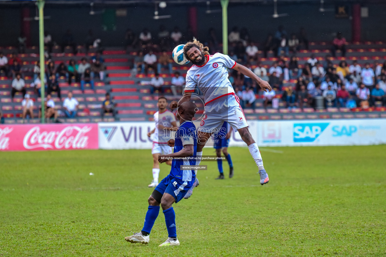 Buru Sports Club vs New Radiant Sports Club in the 2nd Division 2022 on 14th Aug 2022, held in National Football Stadium, Male', Maldives Photos: Nausham Waheed / Images.mv