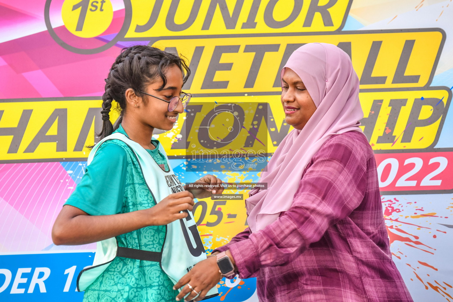 Final of Junior Netball Championship 2022 held in Male', Maldives on 19th March 2022. Photos by Nausham Waheed