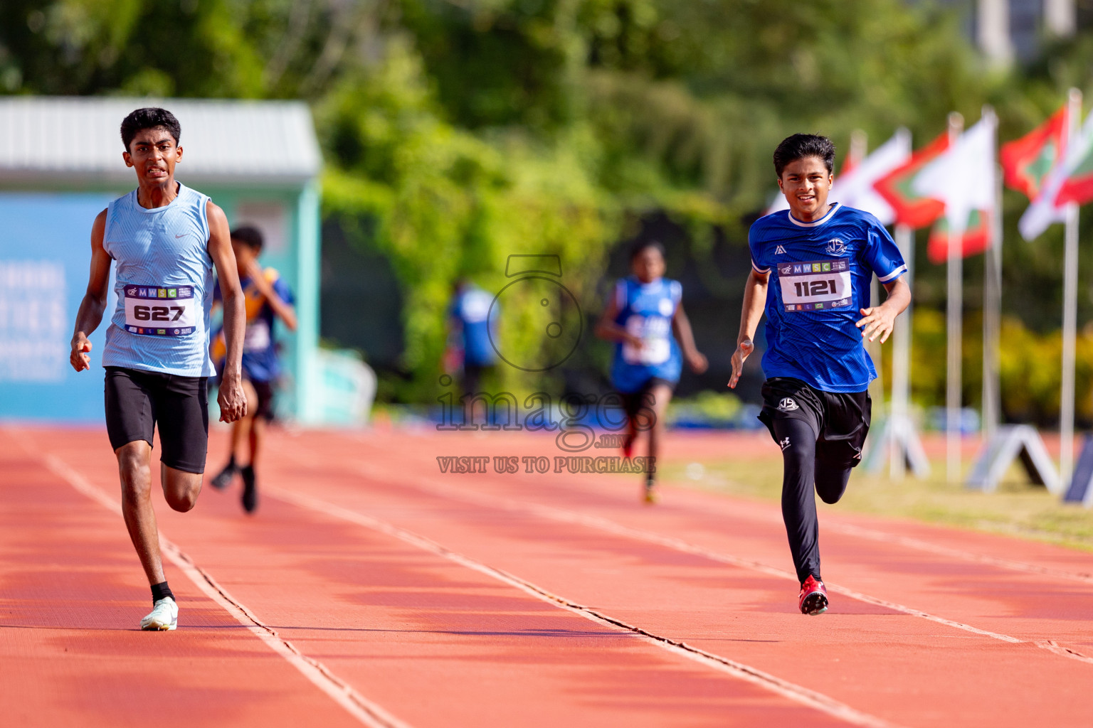 Day 3 of MWSC Interschool Athletics Championships 2024 held in Hulhumale Running Track, Hulhumale, Maldives on Monday, 11th November 2024. 
Photos by: Hassan Simah / Images.mv