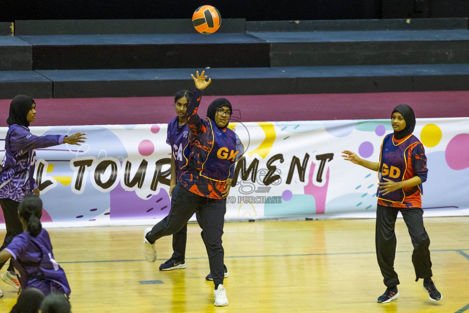 Day 11 of 25th Inter-School Netball Tournament was held in Social Center at Male', Maldives on Wednesday, 21st August 2024.