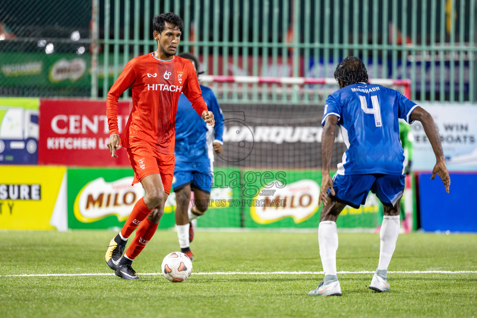STO RC vs Club Fen in Day 7 of Club Maldives Cup 2025 was held in Rehendhi Futsal Ground, Hulhumale', Maldives on Tuesday, 7 October 2025. 
Photos: Hassan Simah / images.mv