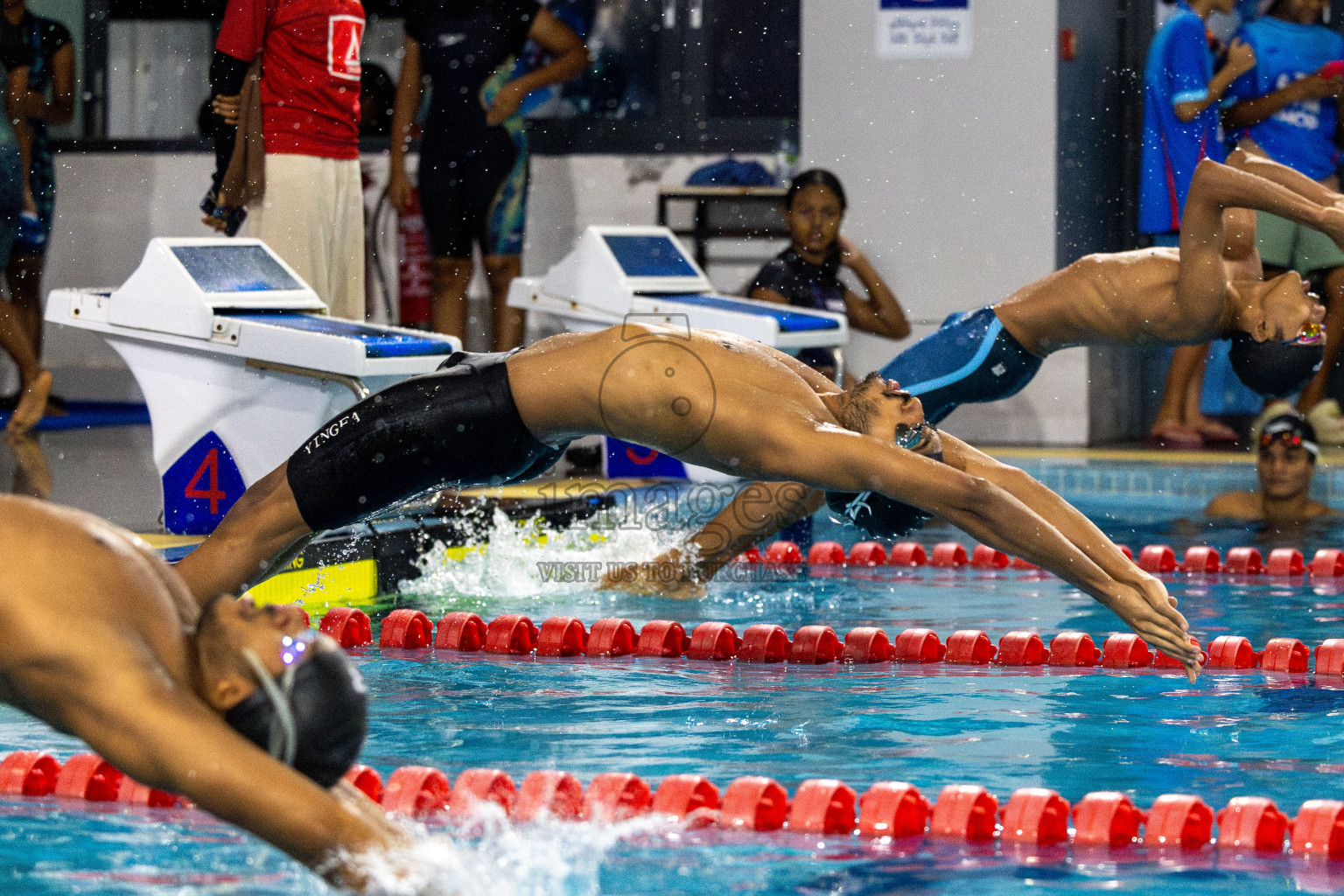 Day 6 of National Swimming Competition 2024 held in Hulhumale', Maldives on Wednesday, 18th December 2024. Photos: Mohamed Mahfooz Moosa / images.mv