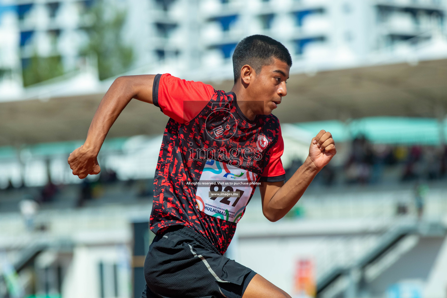 Day three of Inter School Athletics Championship 2023 was held at Hulhumale' Running Track at Hulhumale', Maldives on Tuesday, 16th May 2023. Photos: Nausham Waheed / images.mv