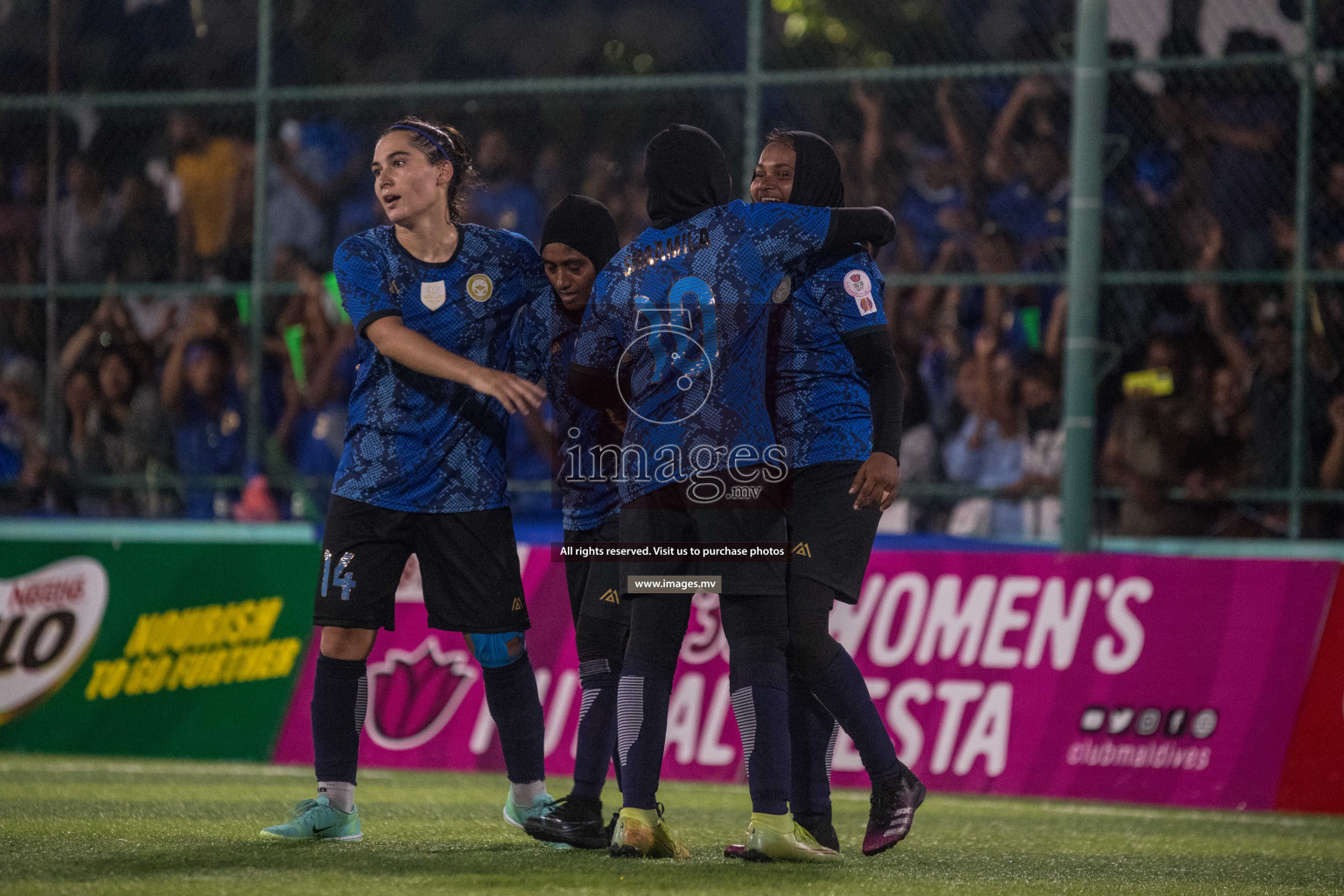 Ports Limited vs WAMCO - in the Finals 18/30 Women's Futsal Fiesta 2021 held in Hulhumale, Maldives on 18 December 2021. Photos by Nausham Waheed & Shuu Abdul Sattar