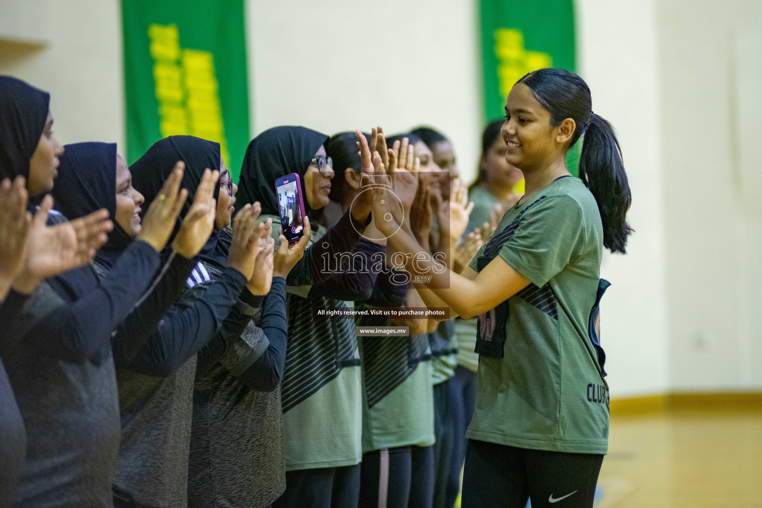 Kulhudhuffushi Youth & R.C vs Club Green Streets in the Finals of Milo National Netball Tournament 2021 (Women's) held on 5th December 2021 in Male', Maldives Photos: Ismail Thoriq / images.mv