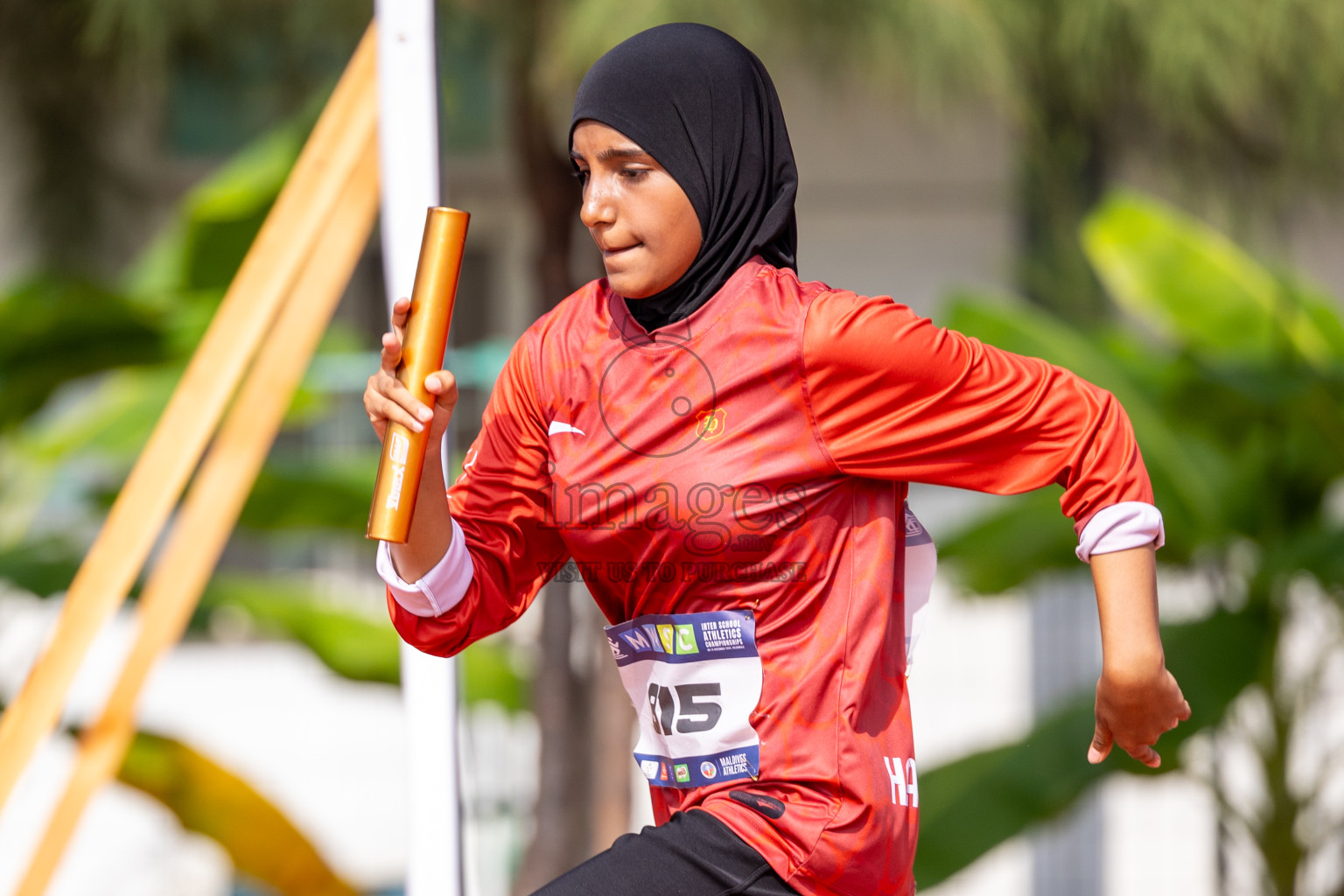 Day 6 of MWSC Interschool Athletics Championships 2024 held in Hulhumale Running Track, Hulhumale, Maldives on Thursday, 14th November 2024. Photos by: Ismail Thoriq / Images.mv