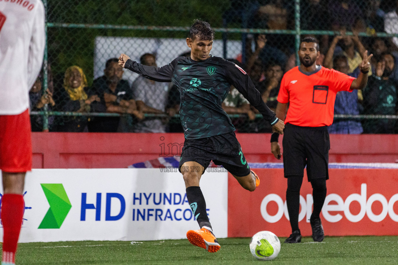 Dh Bandidhoo vs Dh Maaenboodhoo in Day 8 of Golden Futsal Challenge 2024 was held on Monday, 22nd January 2024, in Hulhumale', Maldives Photos: Nausham Waheed / images.mv