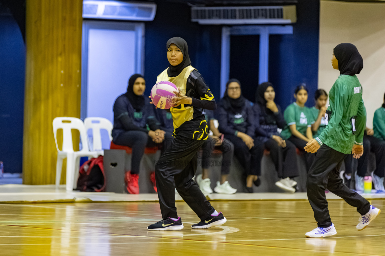 Day 8 of 26th Inter-School Netball Tournament 2025 was held in Social Center Indoor Hall on Sunday, 26th October 2025. Photos: Hassan Simah / images.mv