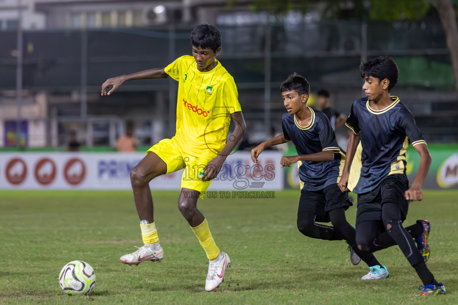 Eagles vs Maziya (U14) in Dhivehi Youth League 2024 - Day 2. Matches held at Henveiru Stadium on 22nd November 2024 , Friday. Photos: Shuu Abdul Sattar/ Images.mv