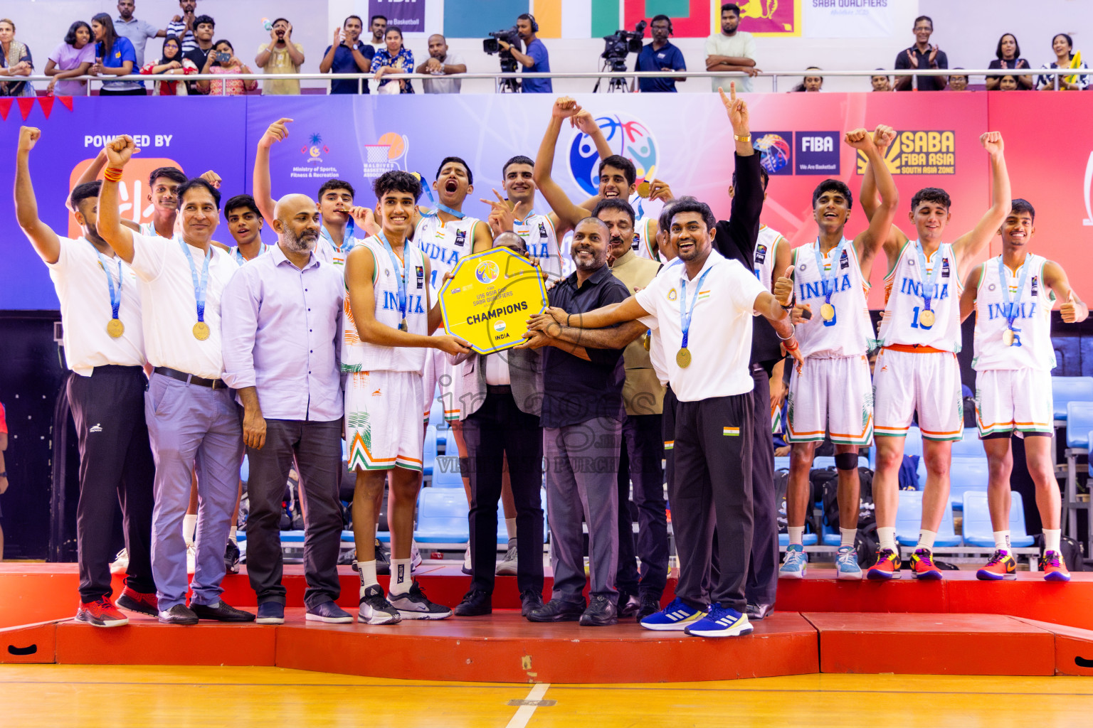 Closing Ceremony of Under 16 Asian Cup SABA Qualifiers 2025 was held in Social Center, Male', Maldives on Sunday, 15th June 2025. Photos: Nausham Waheed / images.mv