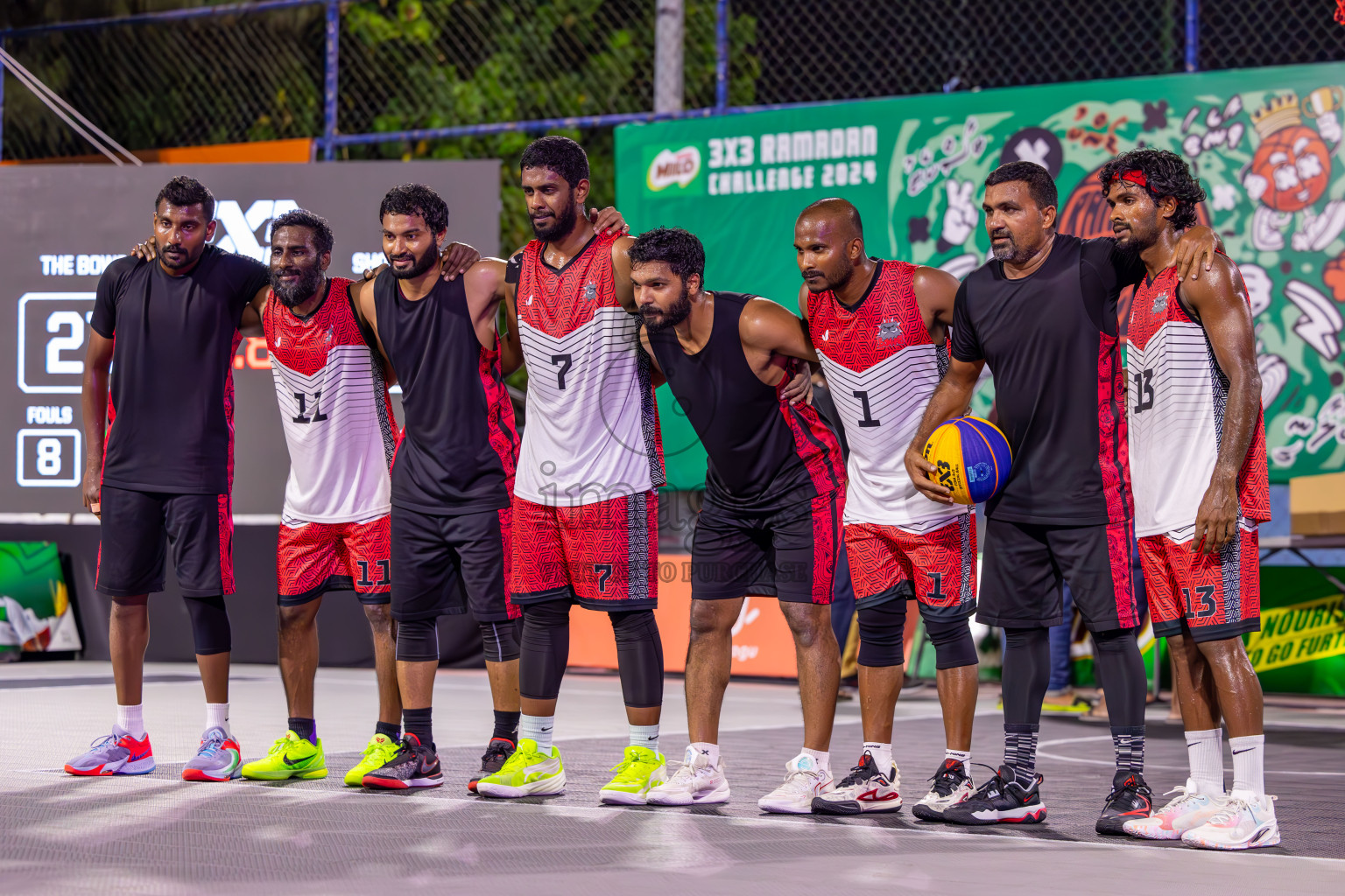 Final Day of MILO Ramadan 3x3 Challenge 2024 was held in Ekuveni Outdoor Basketball Court at Male', Maldives on Tuesday, 19th March 2024.
Photos: Ismail Thoriq / images.mv