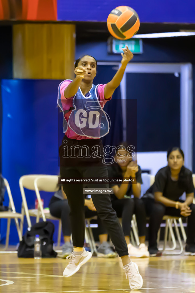 Shinning Star vs Mahibadhoo in the Milo National Netball Tournament 2022 on 21 July 2022, held in Social Center, Male', Maldives. Photographer: Shuu / Images.mv