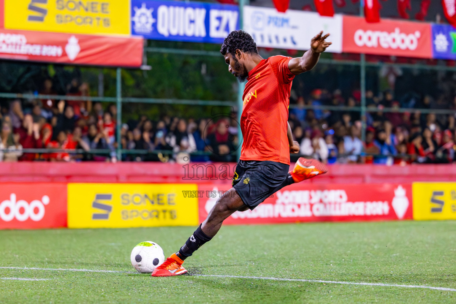 HDh Naavaidhoo vs HA Utheemu on Day 39 of Golden Futsal Challenge 2024 was held on Friday, 23rd February 2024, in Hulhumale', Maldives 
Photos: Mohamed Mahfooz Moosa/ images.mv