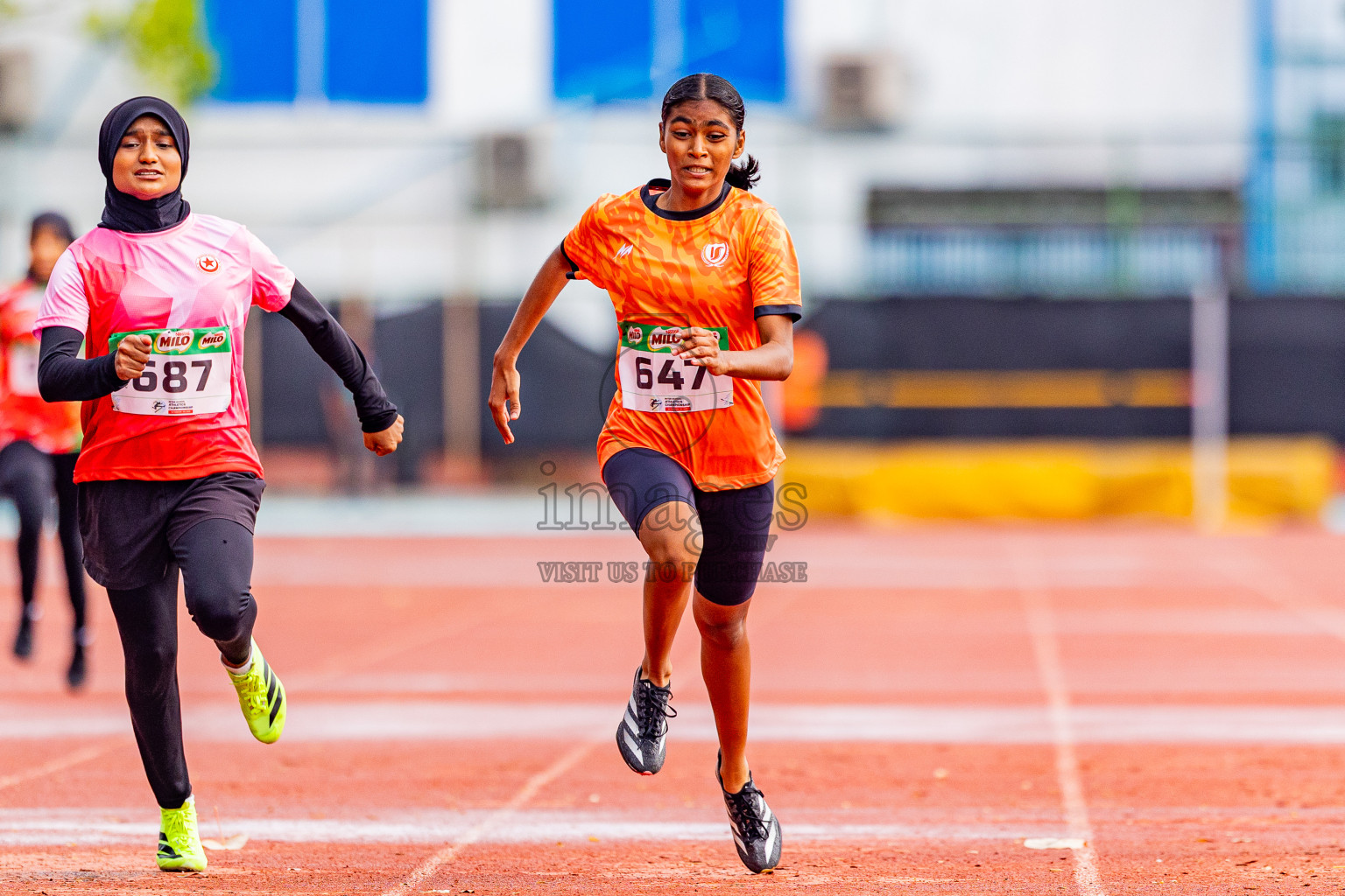 Day 4 of Inter-school Athletics Championship 2025 held in Ekuveni Synthetic Track, Male', Maldives on Thursday, 09th October 2025. Photos by: Areef Adam / Images.mv