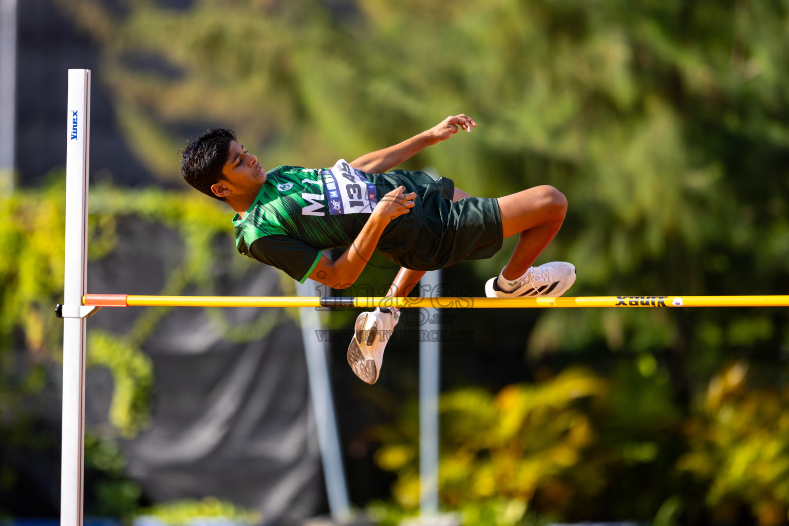 Day 1 of MWSC Interschool Athletics Championships 2024 held in Hulhumale Running Track, Hulhumale, Maldives on Saturday, 9th November 2024. Photos by: Ismail Thoriq / Images.mv