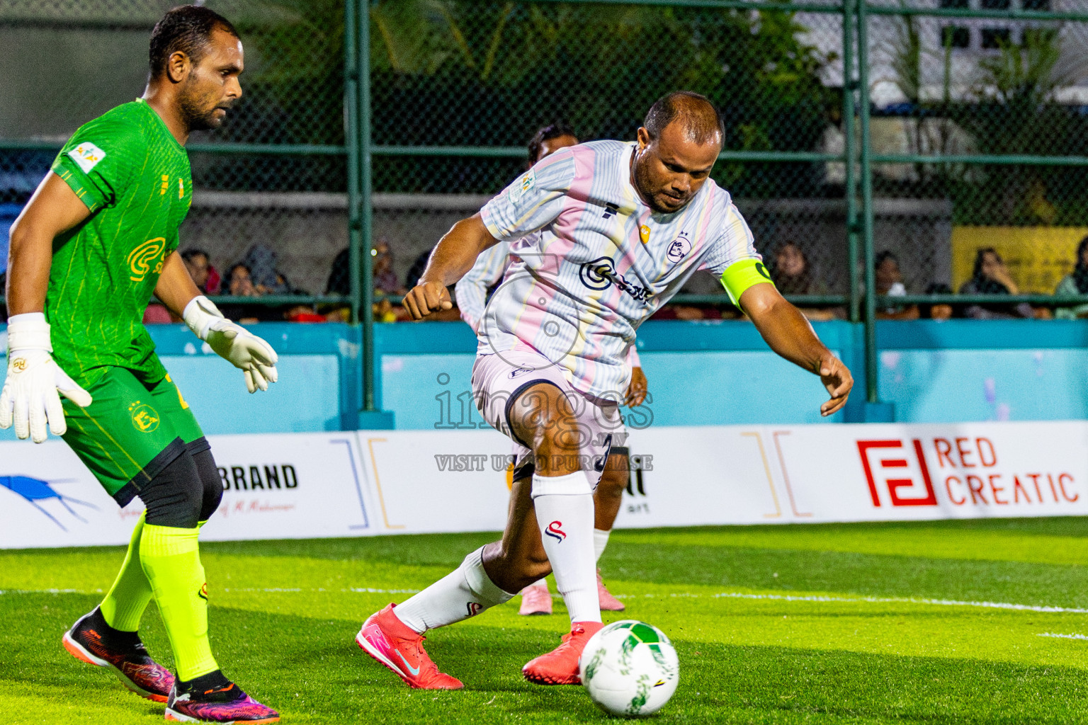 Ifhaams vs J Kovi Goani in Day 1 of Laamehi Dhiggaru Ekuveri Futsal Challenge 2025 was held on Thursday, 24th July 2025, at Dhiggaru Futsal Ground, Dhiggaru, Maldives Photos: Nausham Waheed / images.mv
