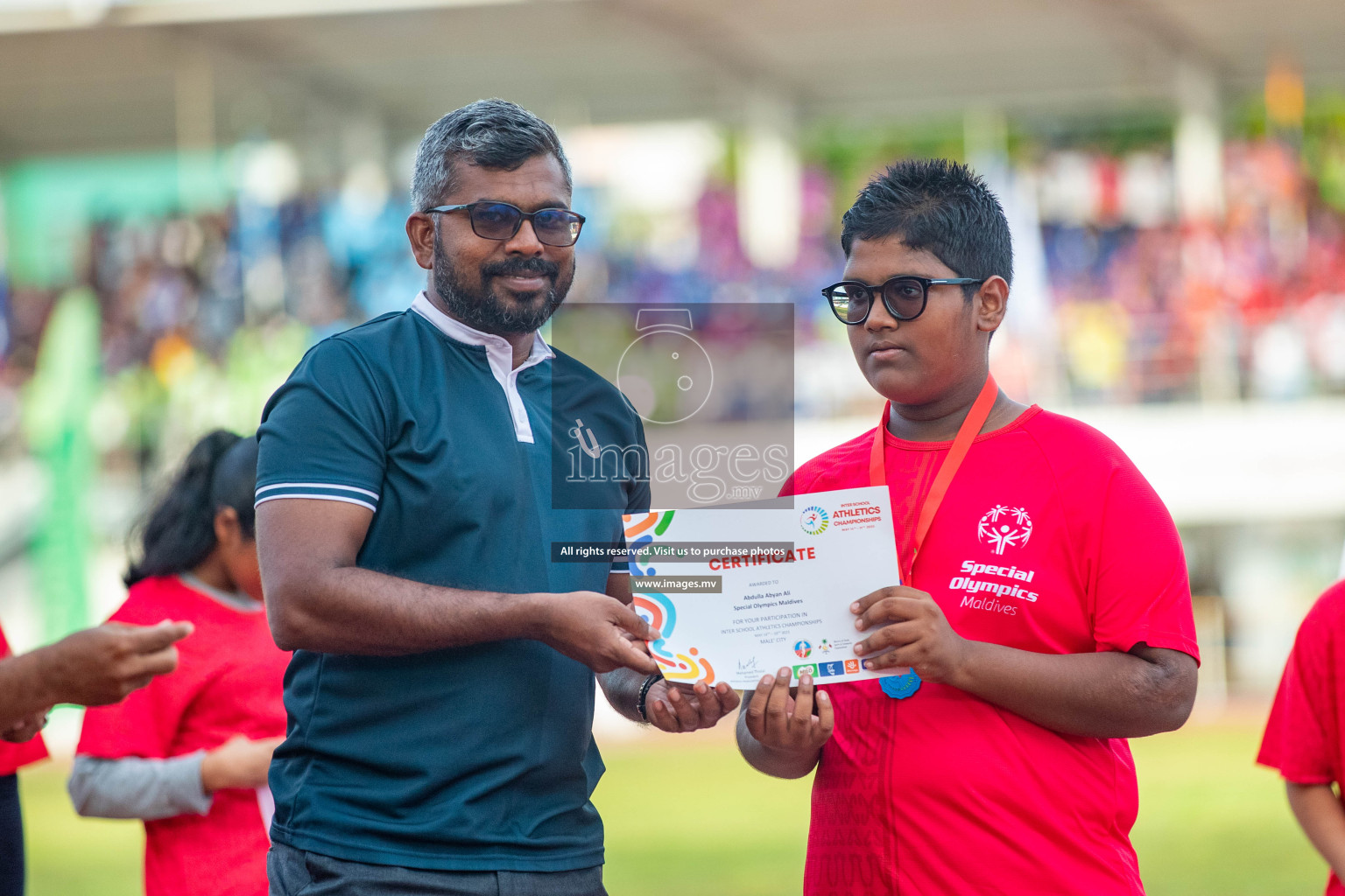 Day one of Inter School Athletics Championship 2023 was held at Hulhumale' Running Track at Hulhumale', Maldives on Saturday, 14th May 2023. Photos: Nausham Waheed / images.mv